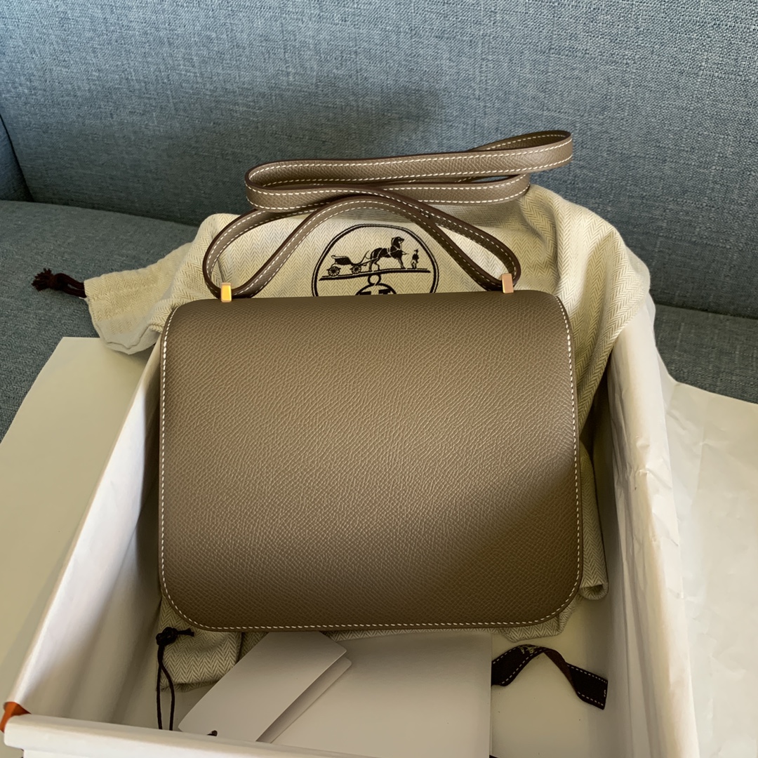 에르메스 콘스탄스18 에토프 로즈골드 버클 앱송